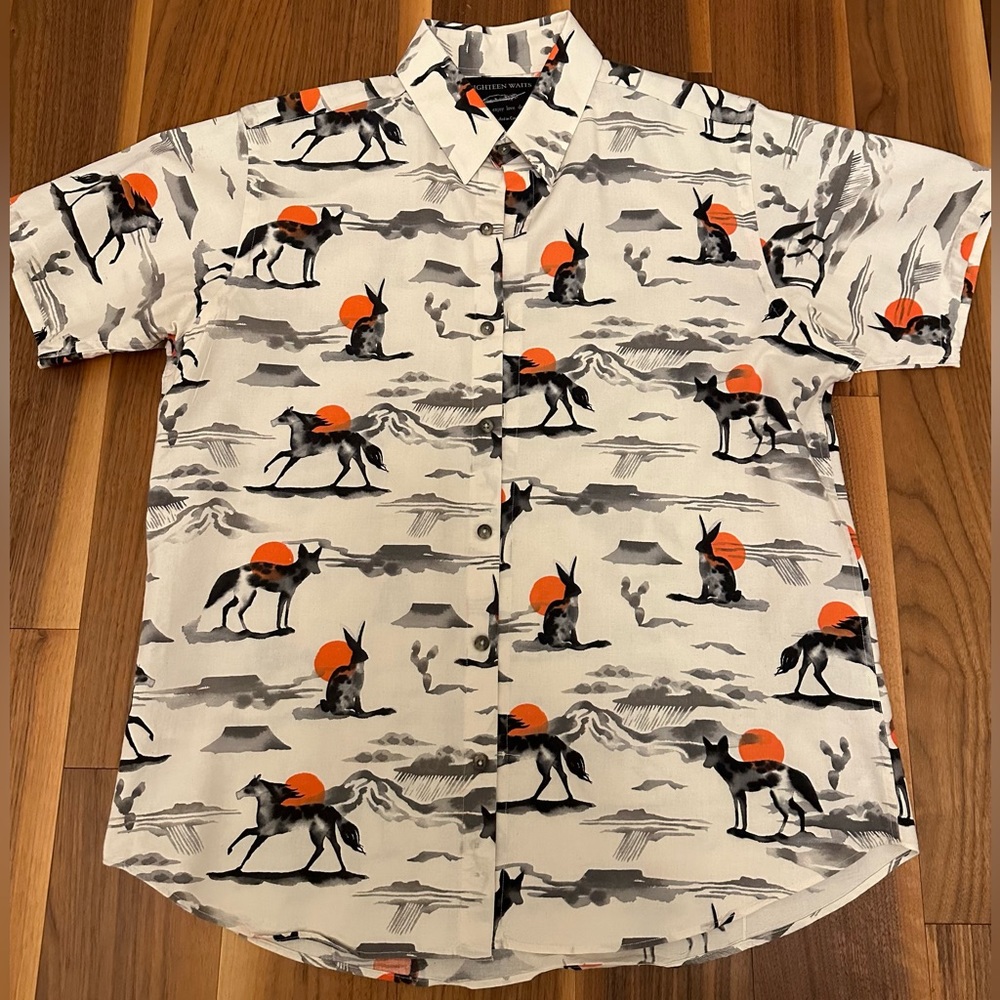 Stylish Men's Animal Print Button Down Shirt